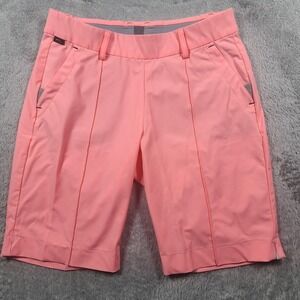 KJUS Awa Shorts Mens 38 (Fits 28) Pink Microfiber Bermuda Golf Summer Beach